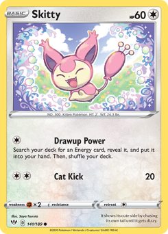 Skitty, Darkness Ablaze #141, Pokémon TCG card