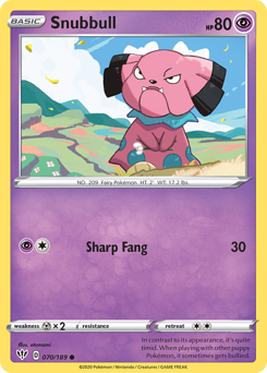 Snubbull, Darkness Ablaze #70, Pokémon TCG card