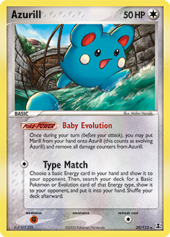 Azurill, Delta Species #20, Pokémon TCG card