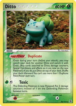 Ditto, Delta Species #36, Pokémon TCG card