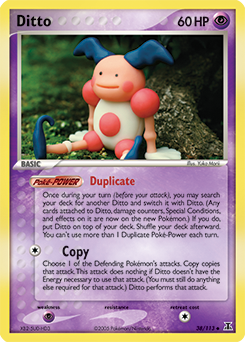 Ditto, Delta Species #38, Pokémon TCG card