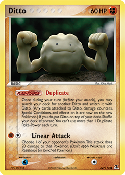 Ditto, Delta Species #62, Pokémon TCG card