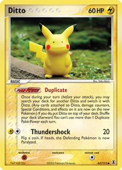 Ditto, Delta Species #63, Pokémon TCG card