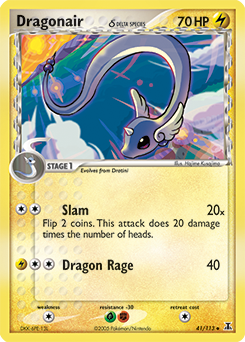 Dragonair δ, Delta Species #41, Pokémon TCG card