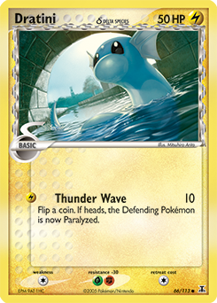 Dratini δ, Delta Species #66, Pokémon TCG card