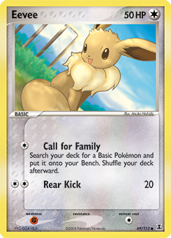 Eevee, Delta Species #69, Pokémon TCG card