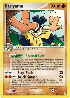 Hariyama, Delta Species #44, Pokémon TCG card