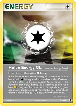 Holon Energy GL, Delta Species #105, Pokémon TCG card
