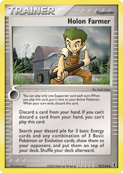 Holon Farmer, Delta Species #91, Pokémon TCG card