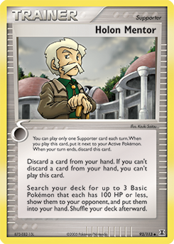 Holon Mentor, Delta Species #93, Pokémon TCG card