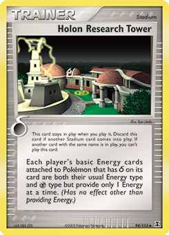 Holon Research Tower, Delta Species #94, Pokémon TCG card