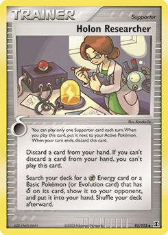 Holon Researcher, Delta Species #95, Pokémon TCG card