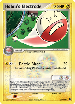 Holon's Electrode, Delta Species #21, Pokémon TCG card