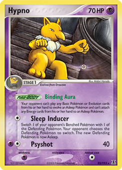 Hypno, Delta Species #23, Pokémon TCG card