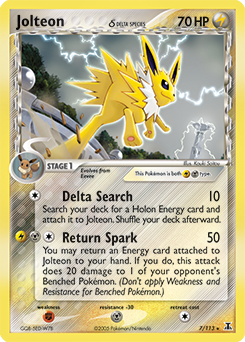 Jolteon δ, Delta Species #7, Pokémon TCG card