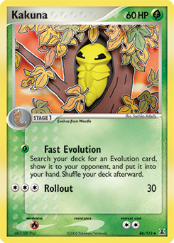 Kakuna, Delta Species #46, Pokémon TCG card