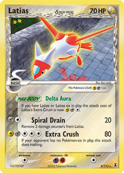 Latias δ, Delta Species #8, Pokémon TCG card