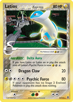 Latios δ, Delta Species #9, Pokémon TCG card