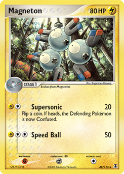 Magneton, Delta Species #48, Pokémon TCG card