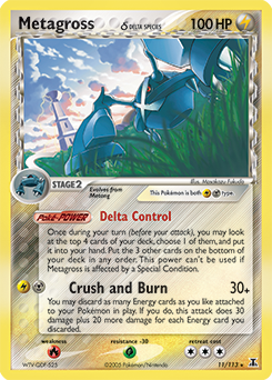 Metagross δ, Delta Species #11, Pokémon TCG card