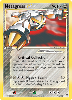 Metagross ★, Delta Species #113, Pokémon TCG card