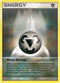 Metal Energy, Delta Species #107, Pokémon TCG card
