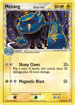 Metang δ, Delta Species #49, Pokémon TCG card