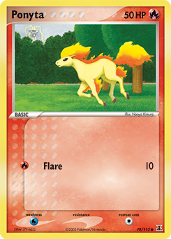 Ponyta, Delta Species #78, Pokémon TCG card