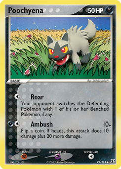 Poochyena, Delta Species #79, Pokémon TCG card