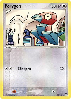 Porygon, Delta Species #80, Pokémon TCG card