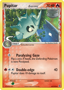 Pupitar δ, Delta Species #51, Pokémon TCG card