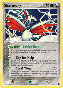 Skarmory, Delta Species #55, Pokémon TCG card
