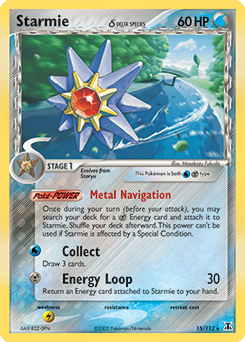 Starmie δ, Delta Species #15, Pokémon TCG card