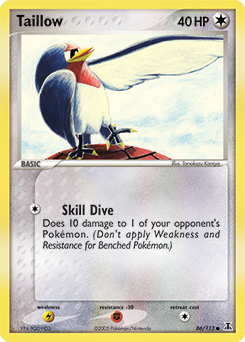 Taillow, Delta Species #86, Pokémon TCG card