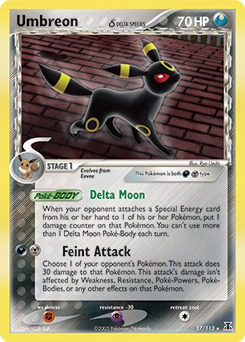 Umbreon δ, Delta Species #17, Pokémon TCG card
