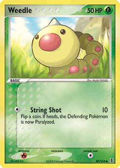 Weedle, Delta Species #87, Pokémon TCG card