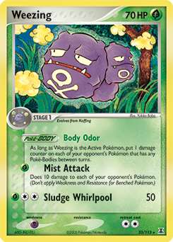 Weezing, Delta Species #33, Pokémon TCG card