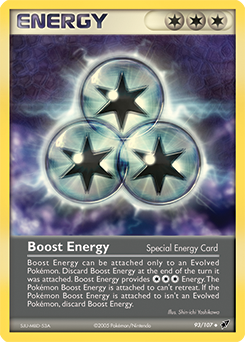 Boost Energy, Deoxys #93, Pokémon TCG card