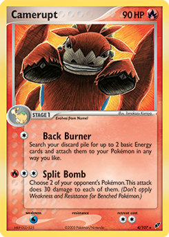 Camerupt, Deoxys #4, Pokémon TCG card