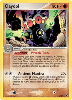 Claydol, Deoxys #5, Pokémon TCG card