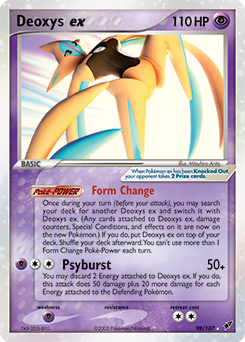 Deoxys ex, Deoxys #98, Pokémon TCG card