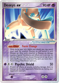 Deoxys ex, Deoxys #99, Pokémon TCG card