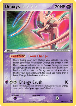 Deoxys, Deoxys #17, Pokémon TCG card