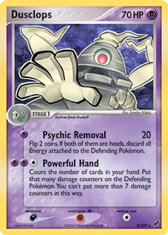 Dusclops, Deoxys #7, Pokémon TCG card