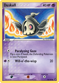 Duskull, Deoxys #58, Pokémon TCG card