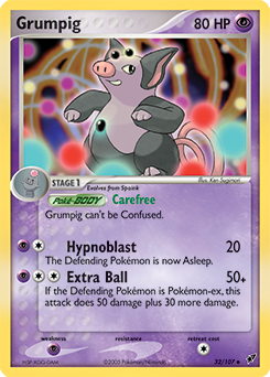 Grumpig, Deoxys #32, Pokémon TCG card