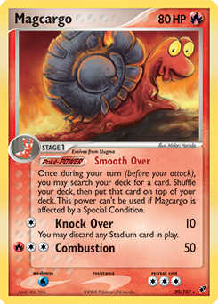 Magcargo, Deoxys #20, Pokémon TCG card