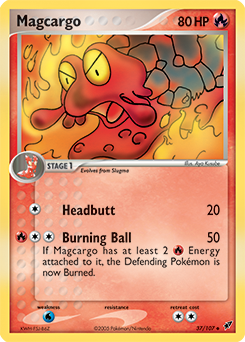 Magcargo, Deoxys #37, Pokémon TCG card