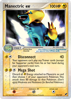 Manectric ex, Deoxys #101, Pokémon TCG card