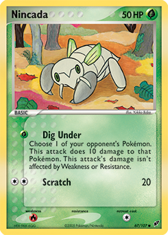 Nincada, Deoxys #67, Pokémon TCG card